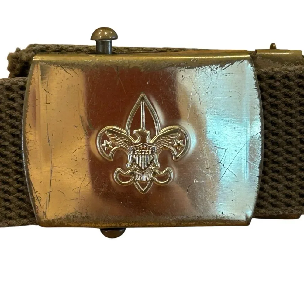Boy Scouts Of America Army Green Canvas Belt XL